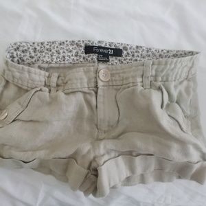 Forever 21 Linen Shorts